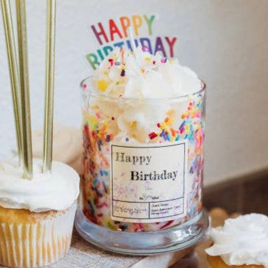 Happy Birthday Dessert Candle