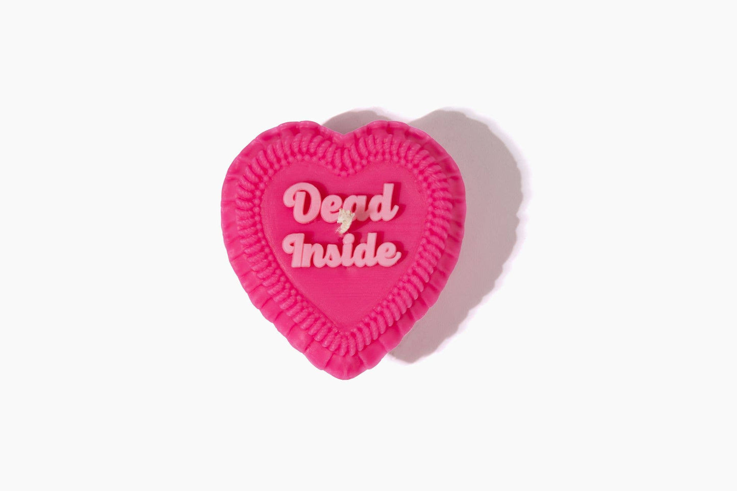 Dead Inside Heart Candle (funny cake candle, funny gift)