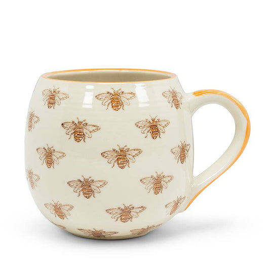 Allover Bee Ball Mug-5"L(16oz)-491