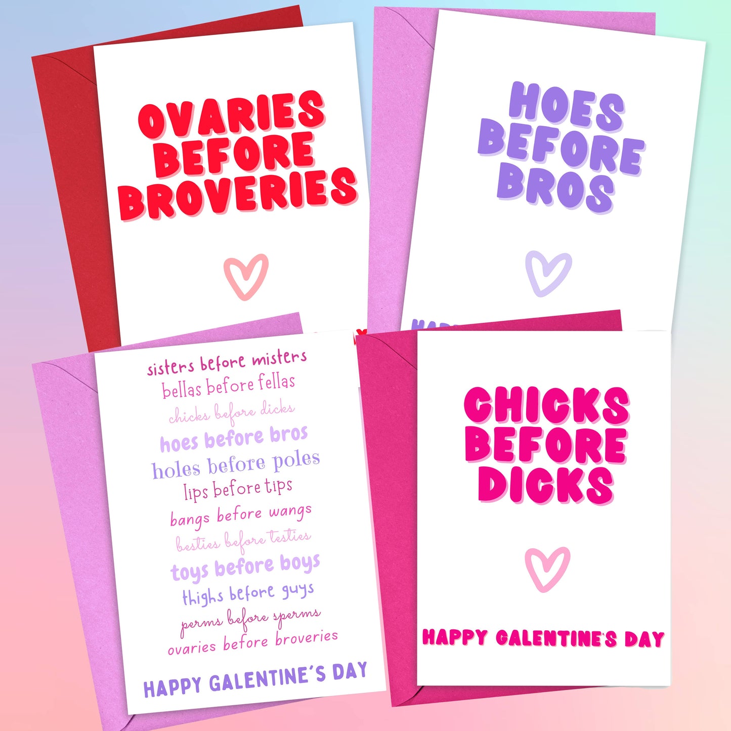 Funny Galentine's Day Card for Friends Valentines Day Gifts