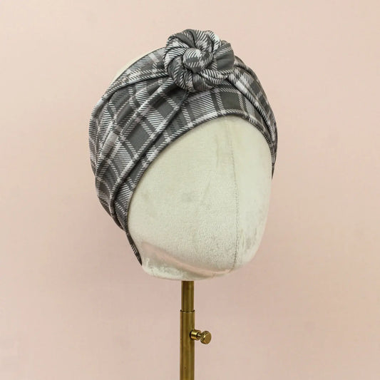 Silas Plaid Wrap Headband