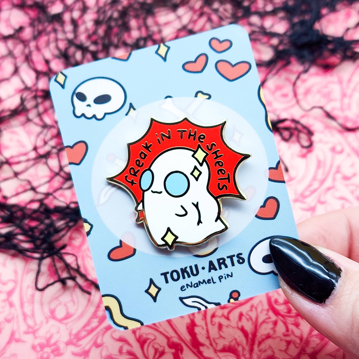 Freaky Ghost Enamel Pin