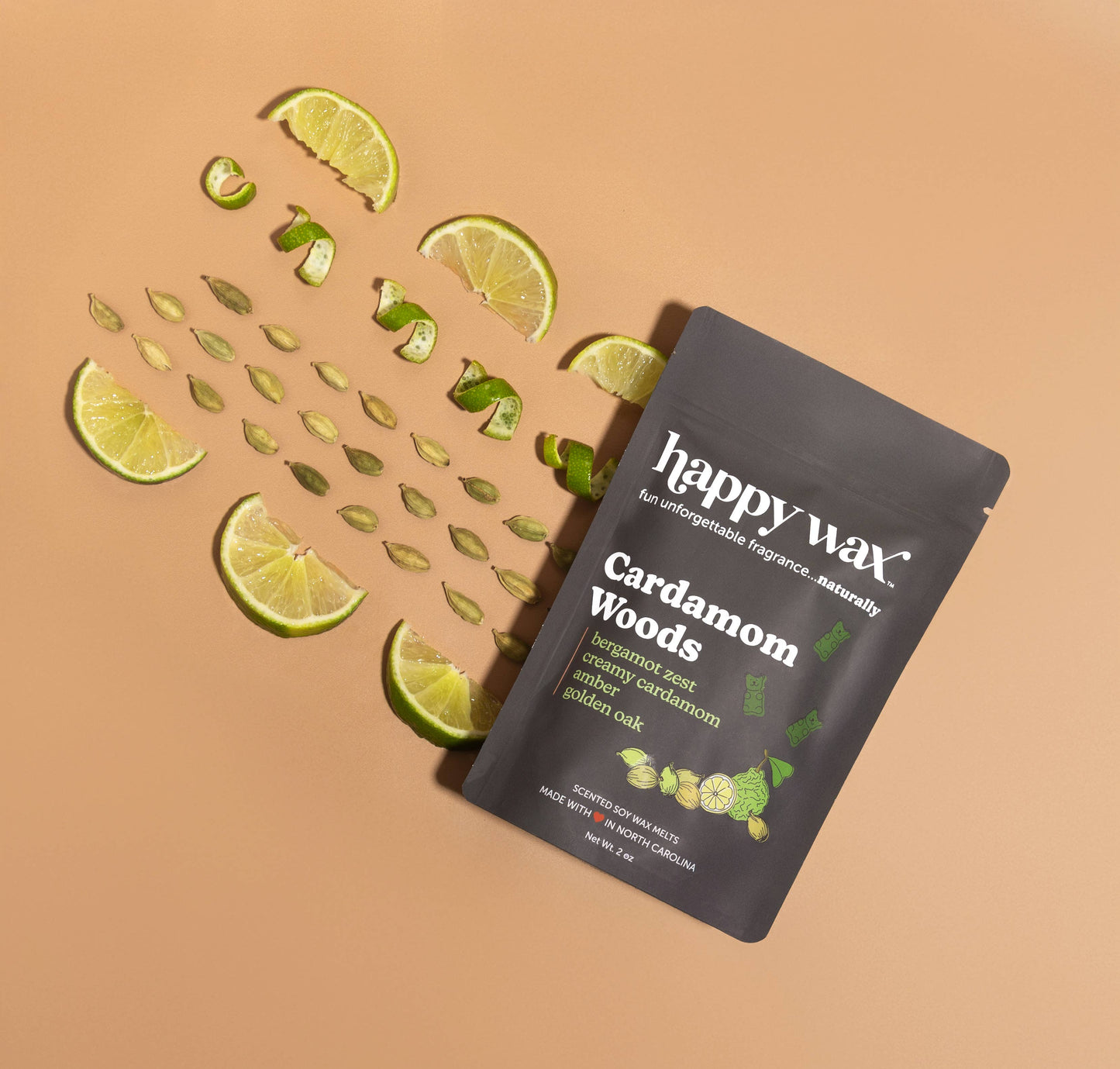 Cardamom Woods Wax Melts - Sample Pouch (2 oz)