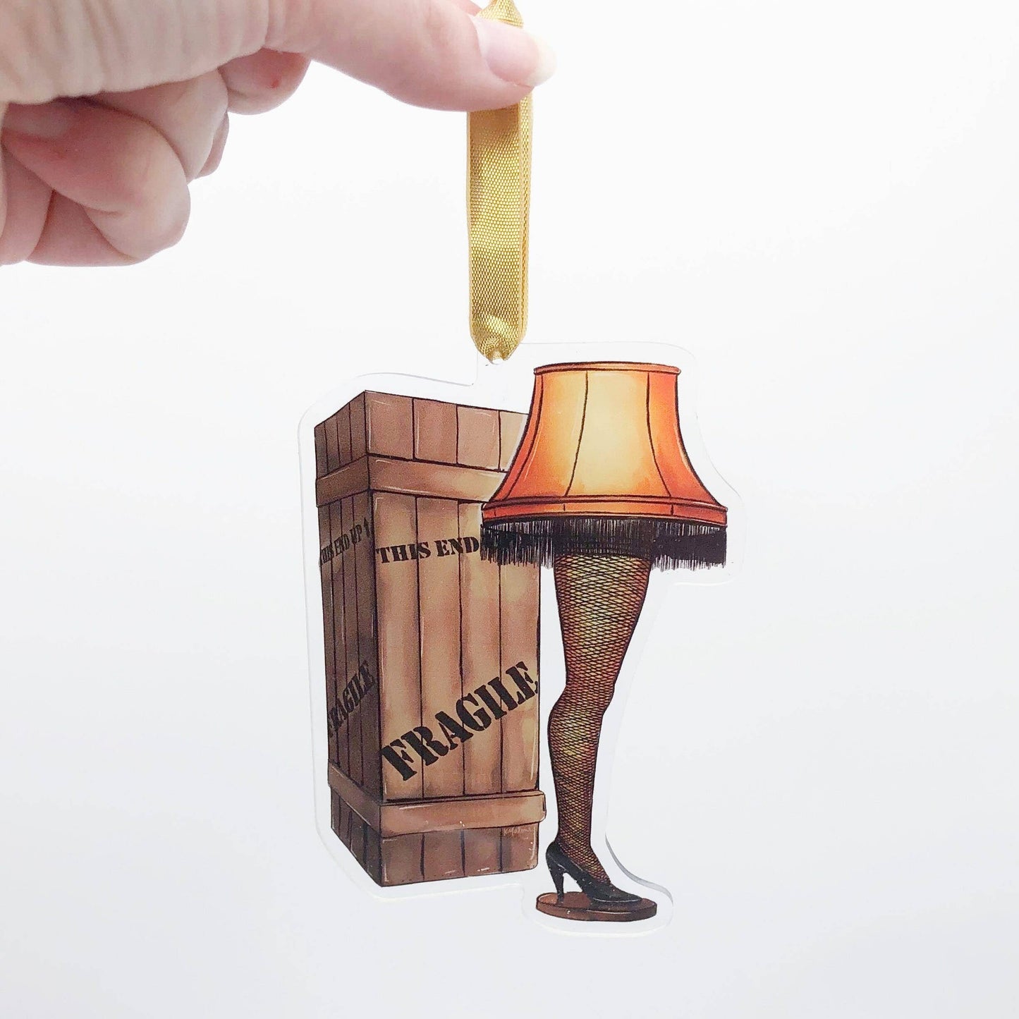 Acrylic Leg Lamp Ornament-Christmas Story Fragile Tree Decor