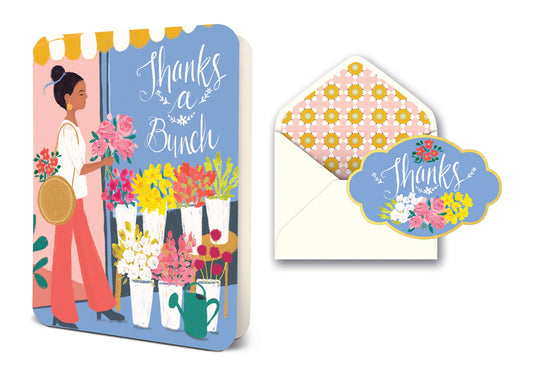 Thanks a Bunch Deluxe Greeting Card