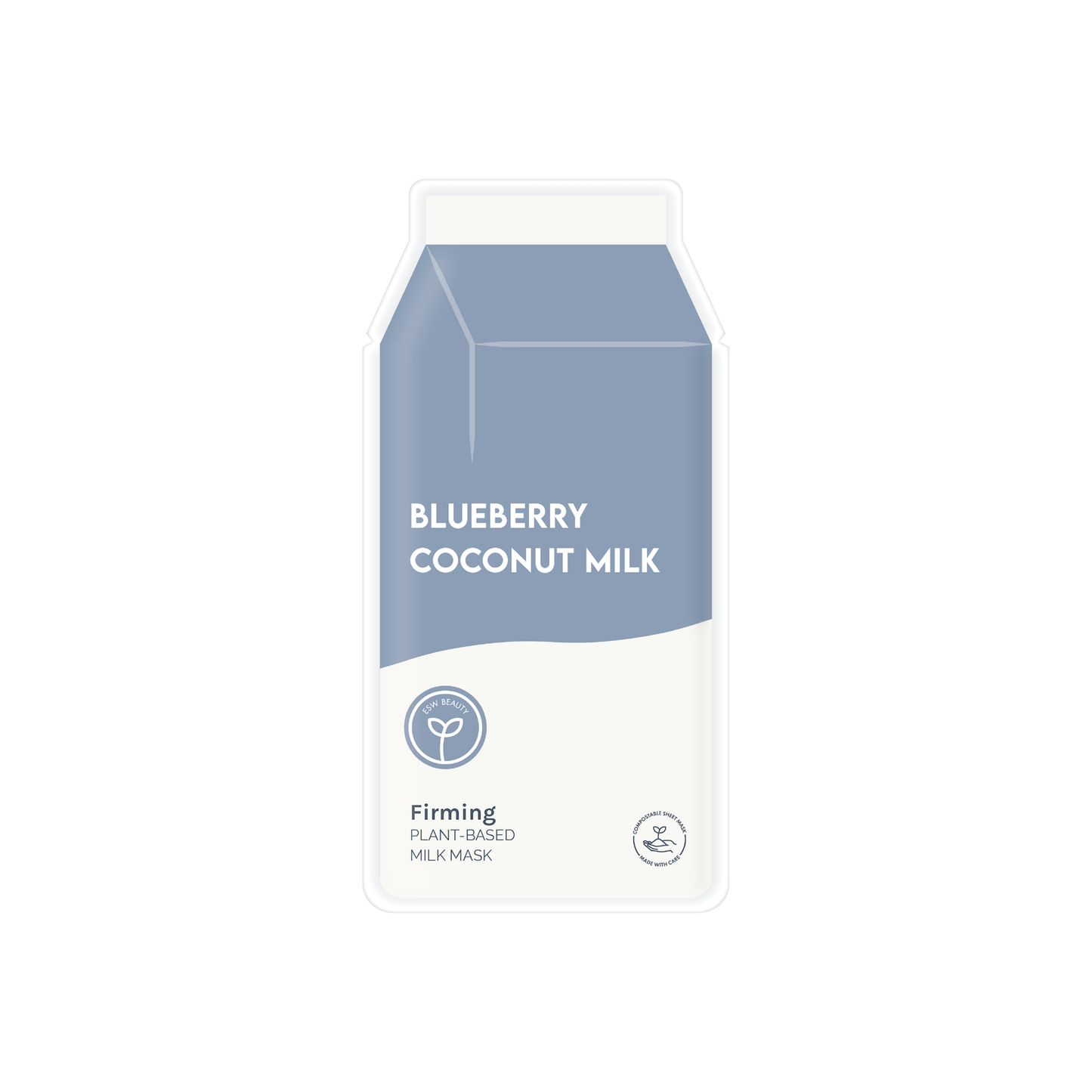 Blueberry Coconut Milk Firming Plant-Based Milk Sheet Mask