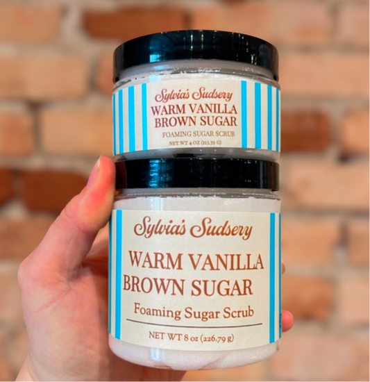 Warm Vanilla & Brown Sugar Foaming Sugar Scrub