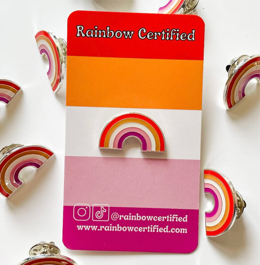 Lesbian Rainbow PRIDE Flag Pin