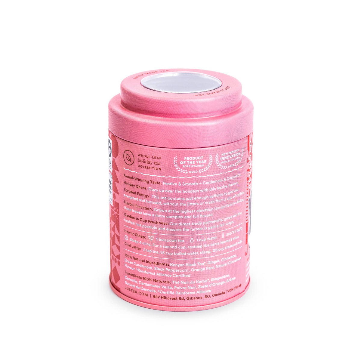 Holiday Spice Tin & Spoon - Organic, Fair-Trade, Black Tea