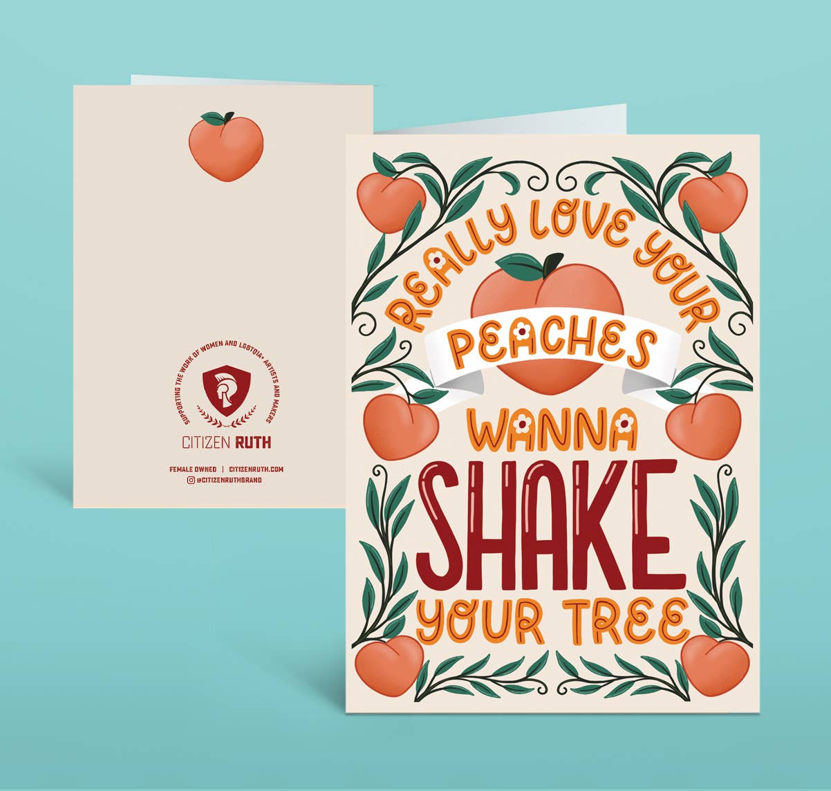 Really Love Your Peaches card