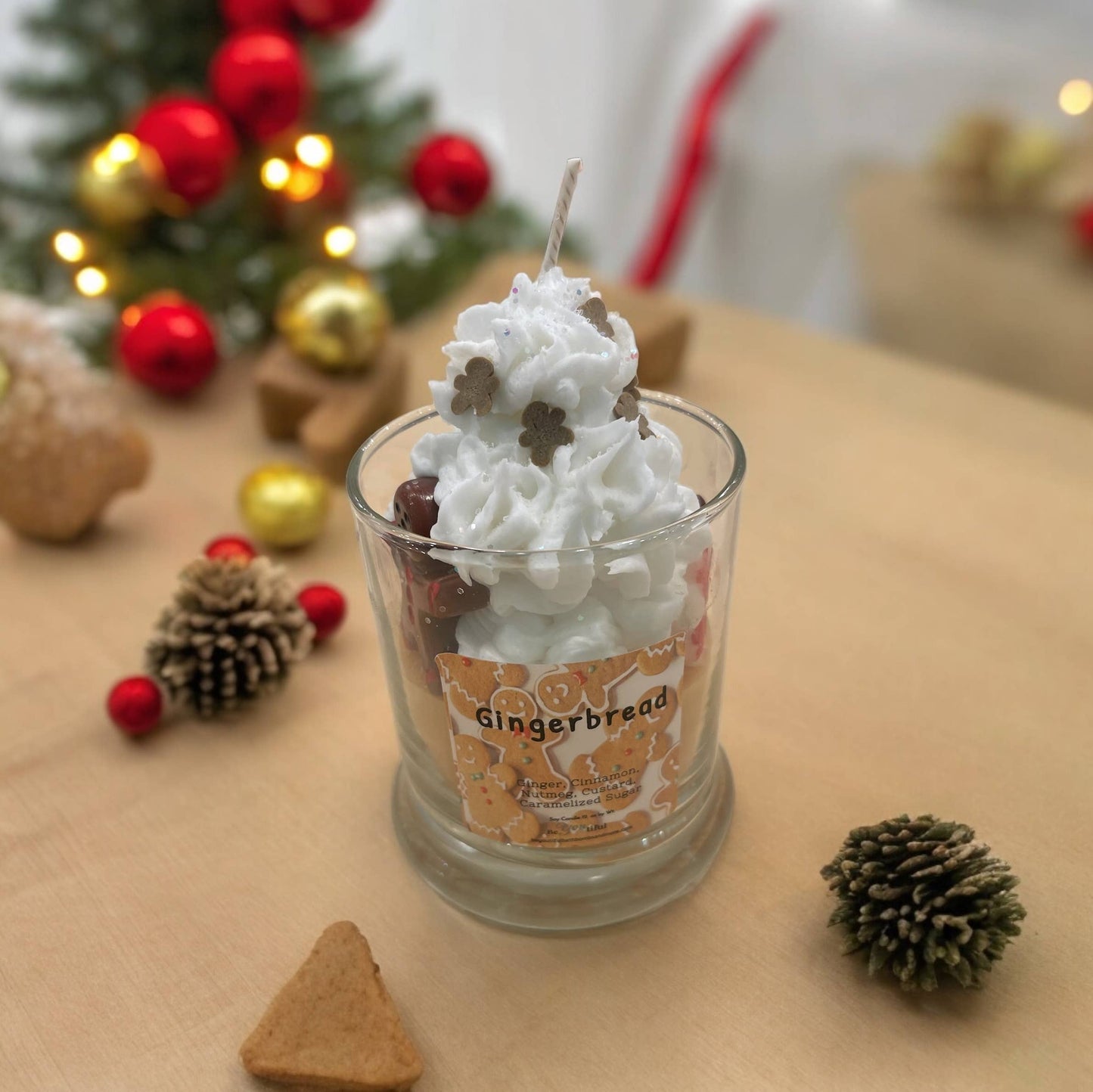 Gingerbread Dessert Candle