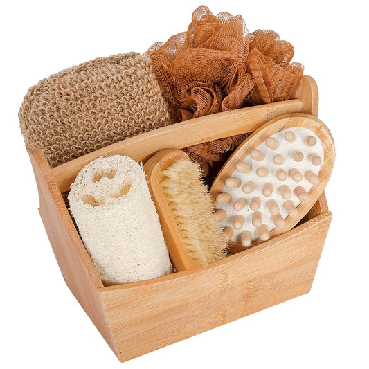 Spa basket gift set in bamboo set, sale Braut Spa