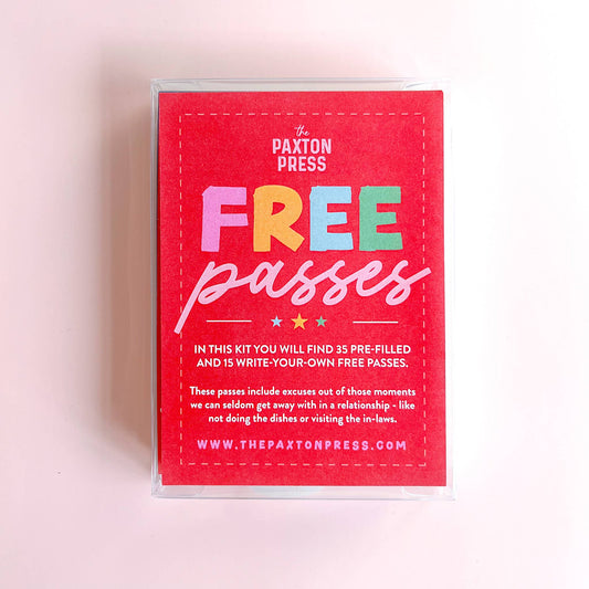 Free Passes Love Coupon Kit (New Packaging!)