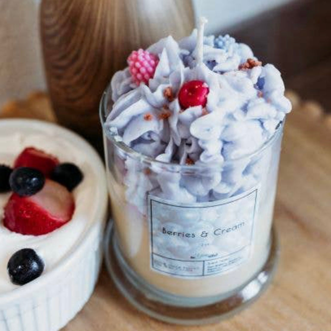 Berries & Cream Dessert Candle