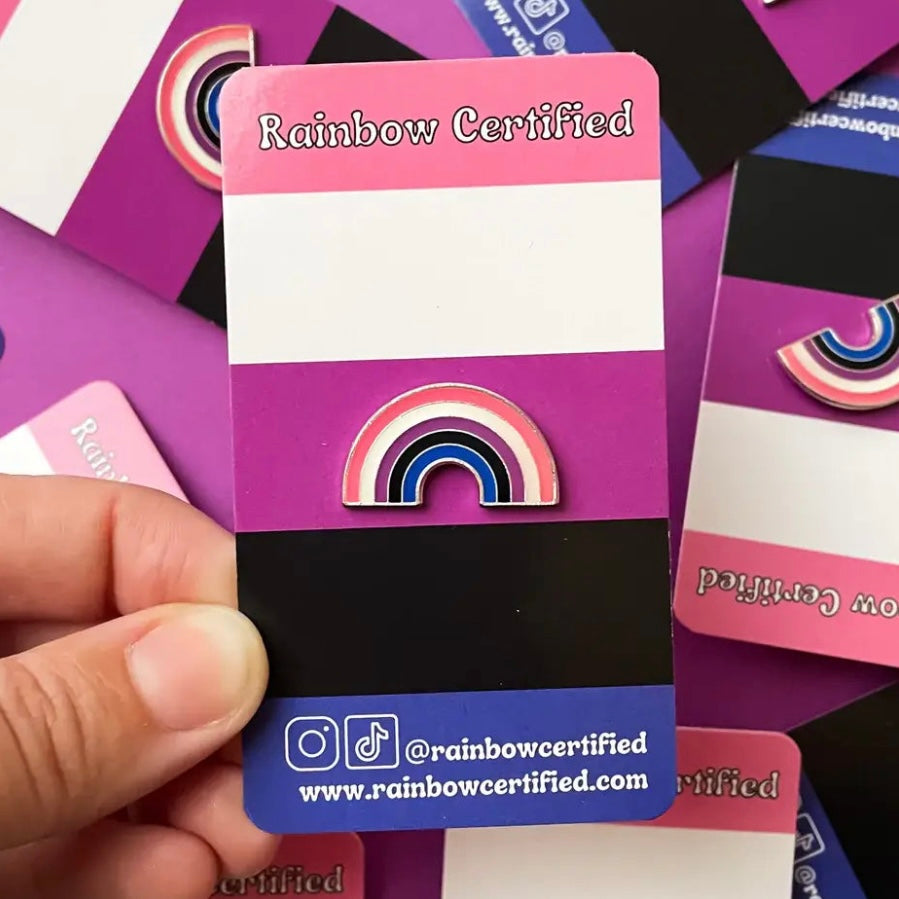 Genderfluid PRIDE Flag Rainbow Pin