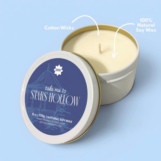 Candle Tin | Take Me To Stars Hollow: Sunset Amber Scented
