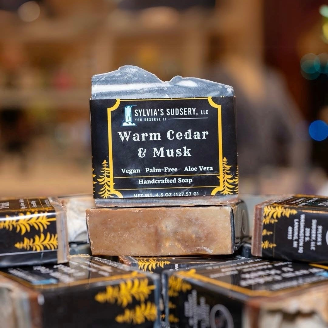 Warm Cedar & Musk Bar Soap