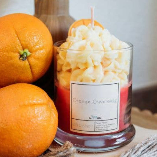 Orange Creamsicle Dessert Candle