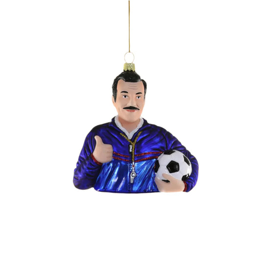 Ted Lasso Glass Ornament