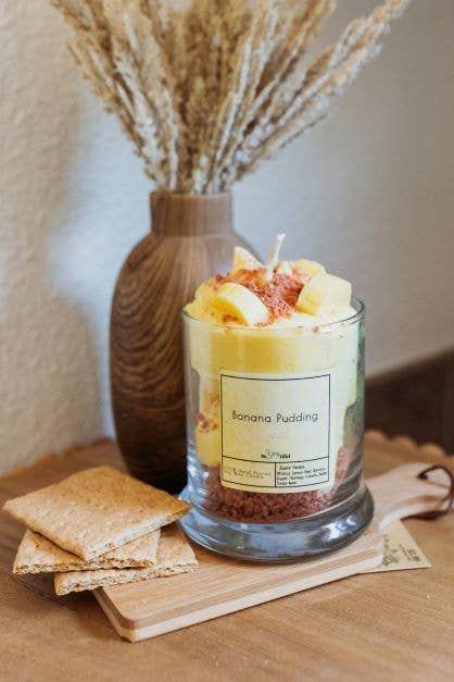 Banana Pudding Dessert Candle