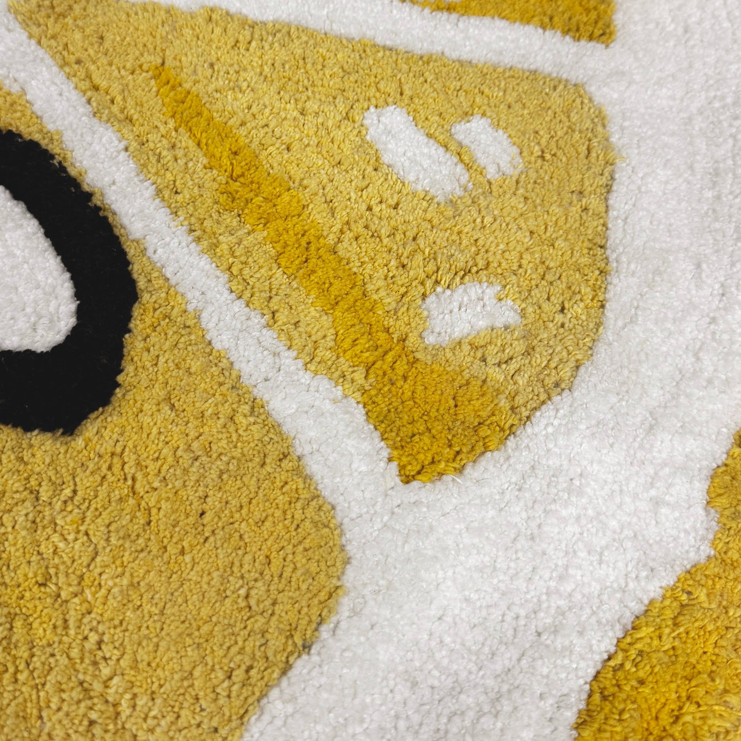 Semi Circle Lemon Bath Mat Non Slip - Fun, Colourful Rug