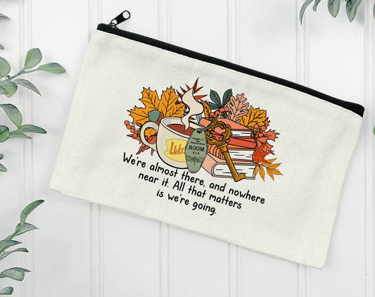 We're Almost There Fall Pouch Makeup Bag