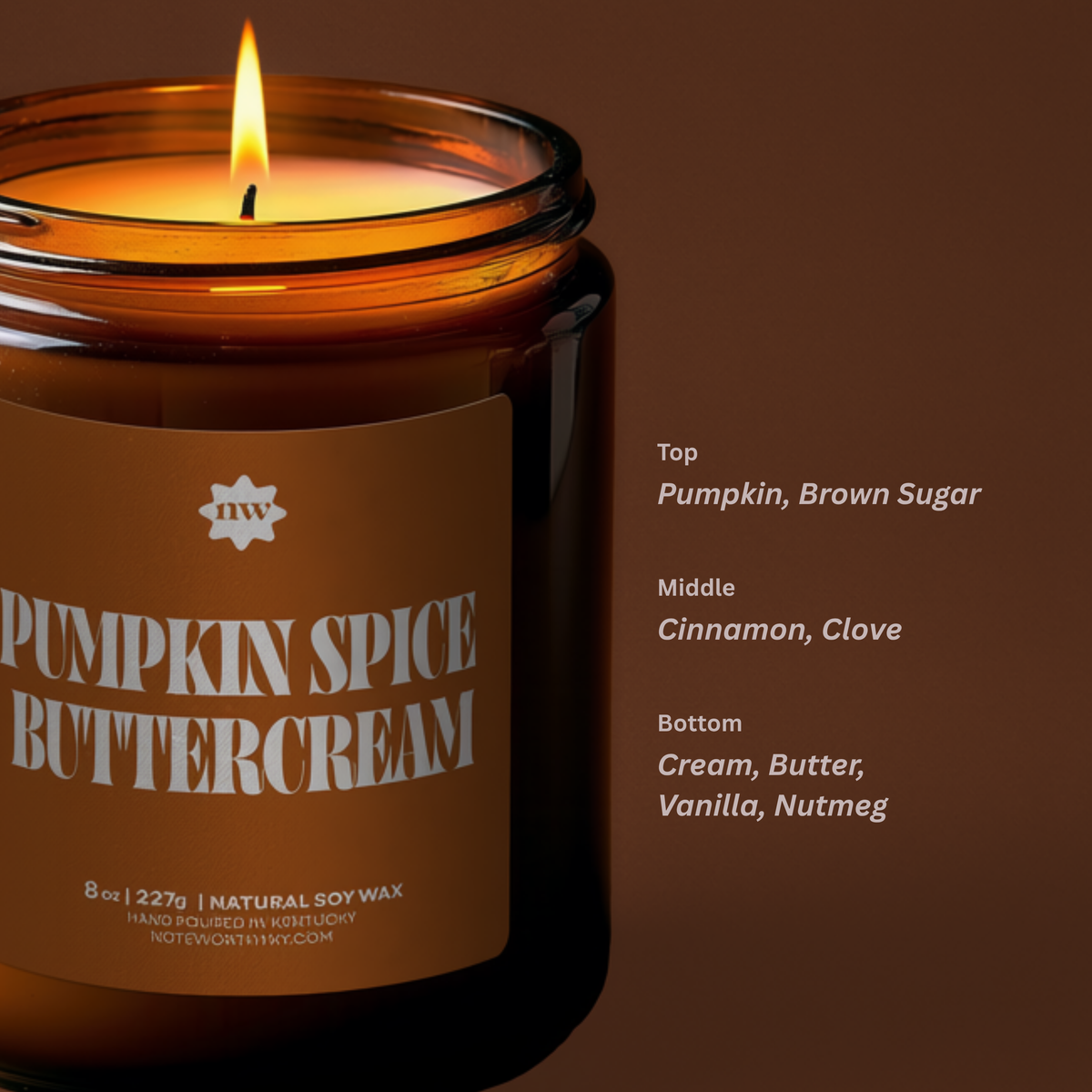 Fall Candle | Pumpkin Spice Buttercream | 8oz