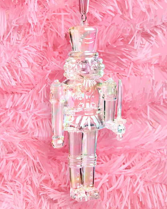 Nutcracker Ornament - iridescent ornament Christmas Holiday