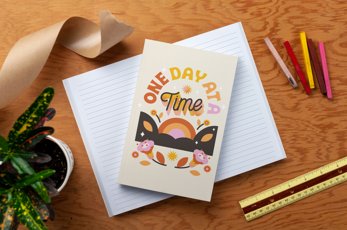One Day at a Time Journal Notebook
