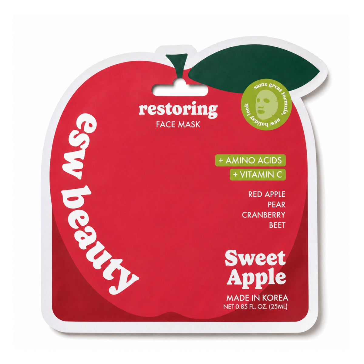 Sweet Apple Restoring Face Mask New
