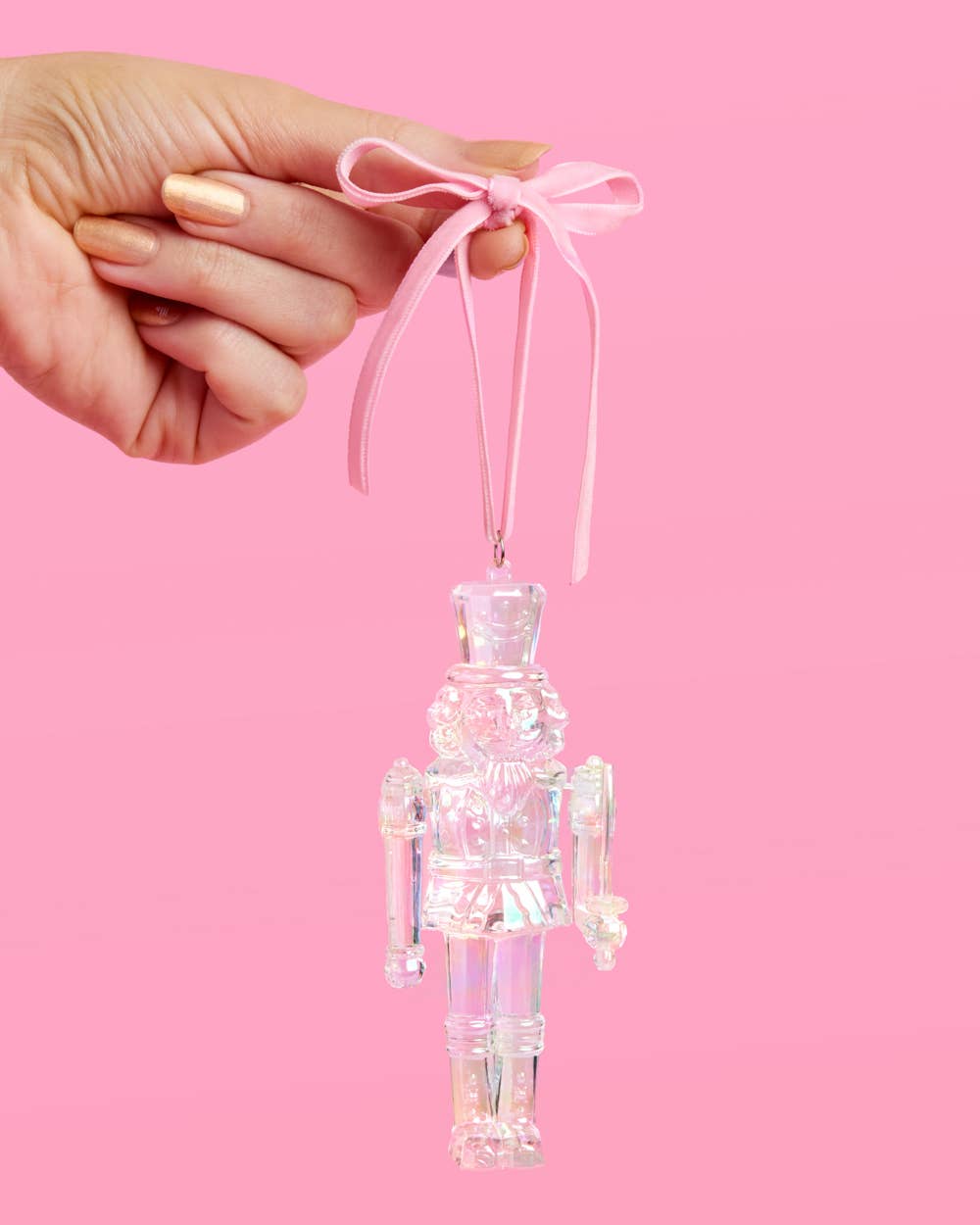 Nutcracker Ornament - iridescent ornament Christmas Holiday