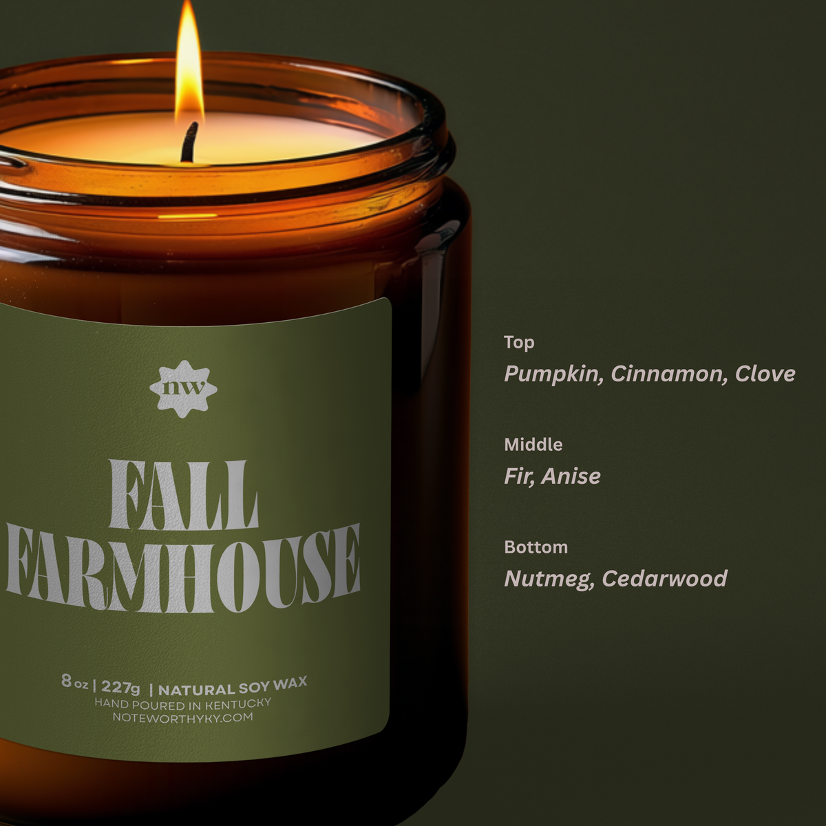 Fall Candle | Fall Farmhouse | 8oz