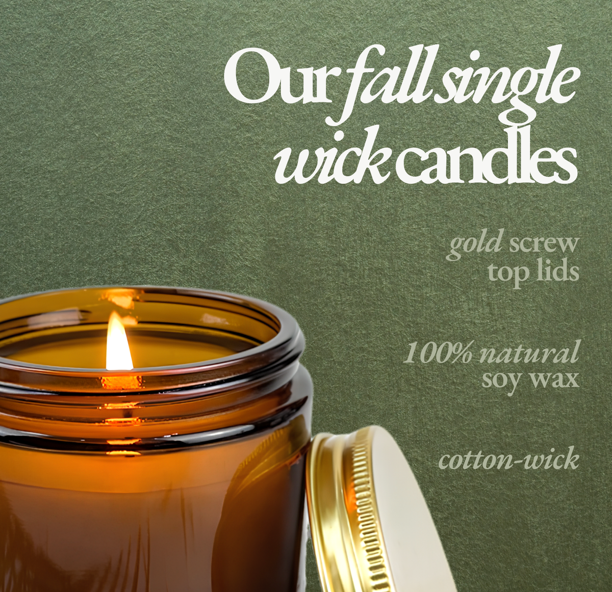 Fall Candle | Golden Leaves | 8oz