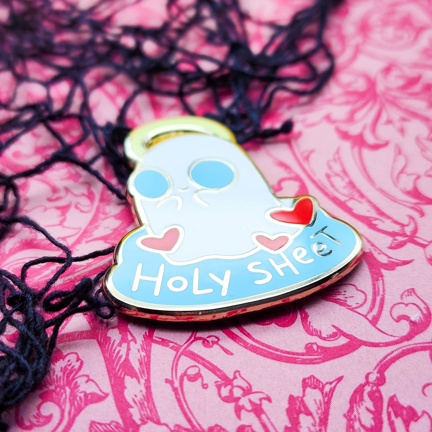 Holy Sheet Ghost Enamel Pin