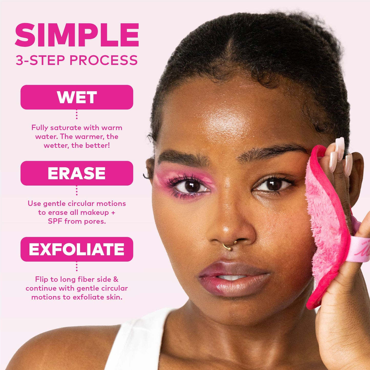 Original Pink MakeUp Eraser PRO | Best Seller