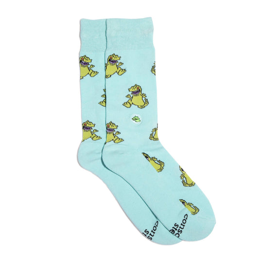 Rugrats Socks that Find a Cure (Blue Reptars): Medium