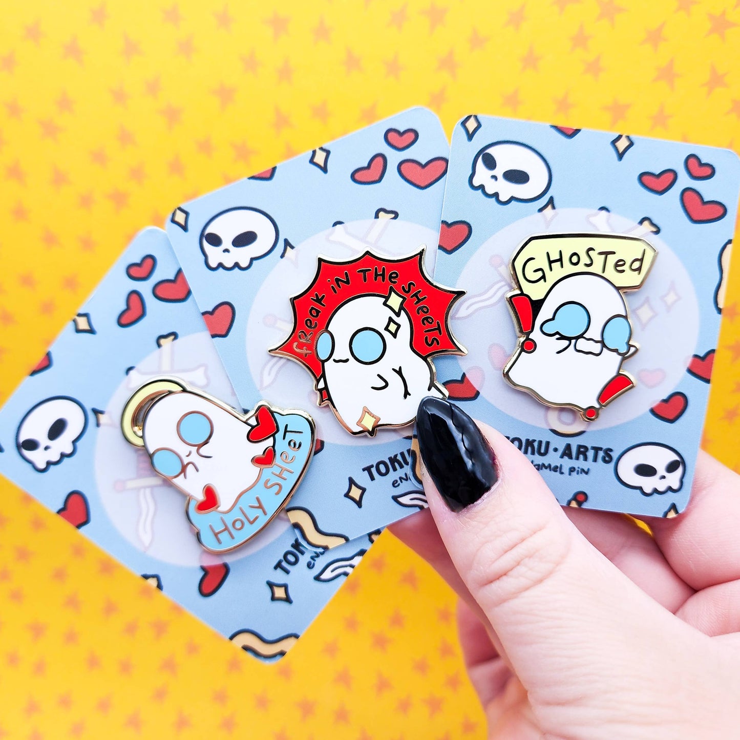 Freaky Ghost Enamel Pin