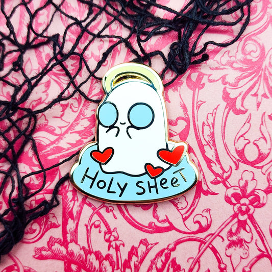 Holy Sheet Ghost Enamel Pin