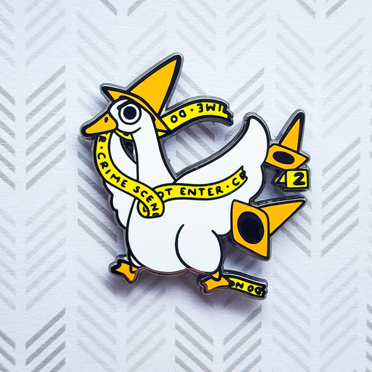 Crime Goose Enamel Pin