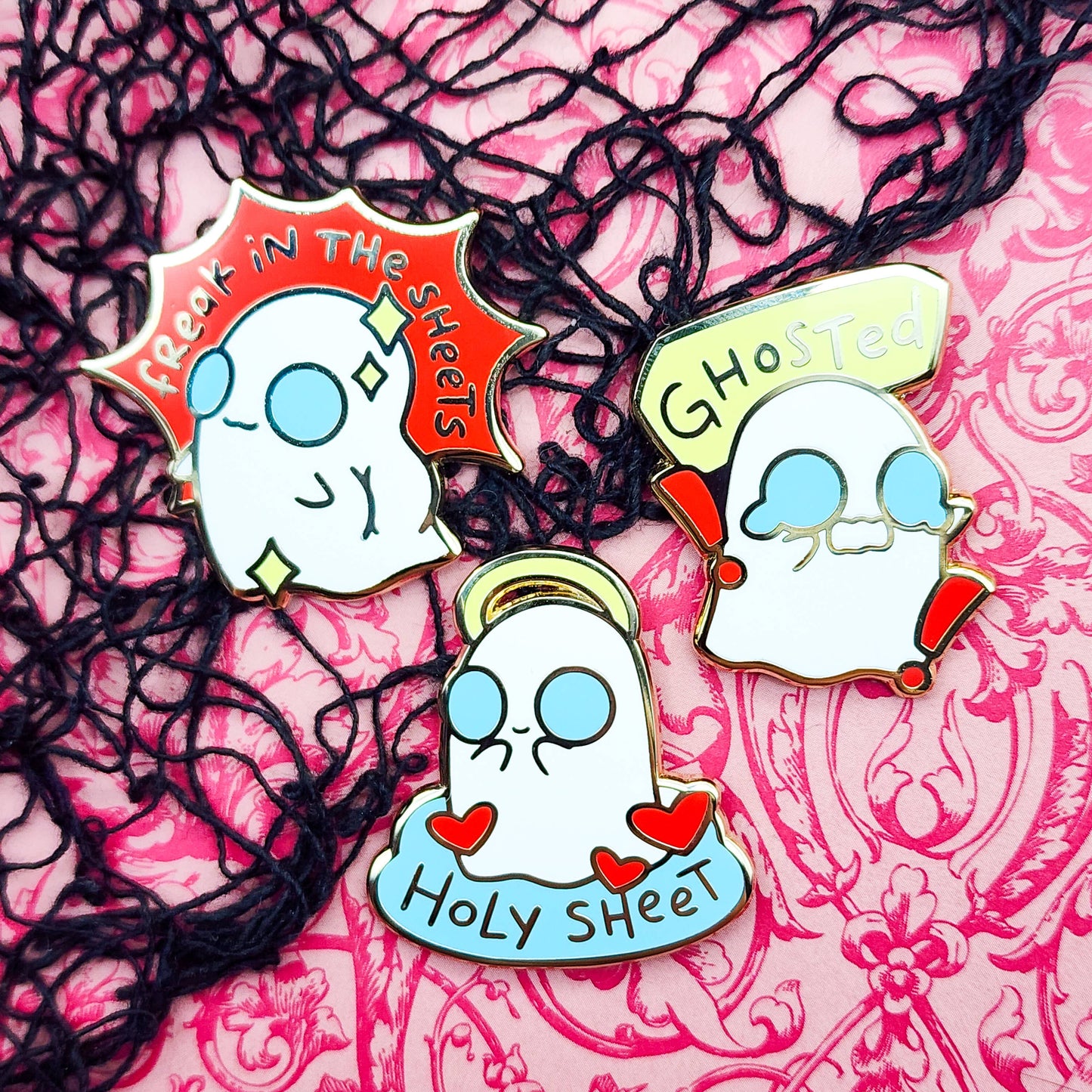 Freaky Ghost Enamel Pin