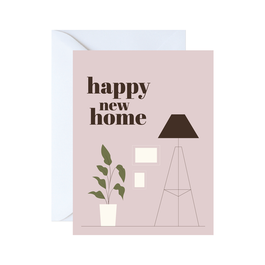 Happy New Home - A2 Folded Greeting Card