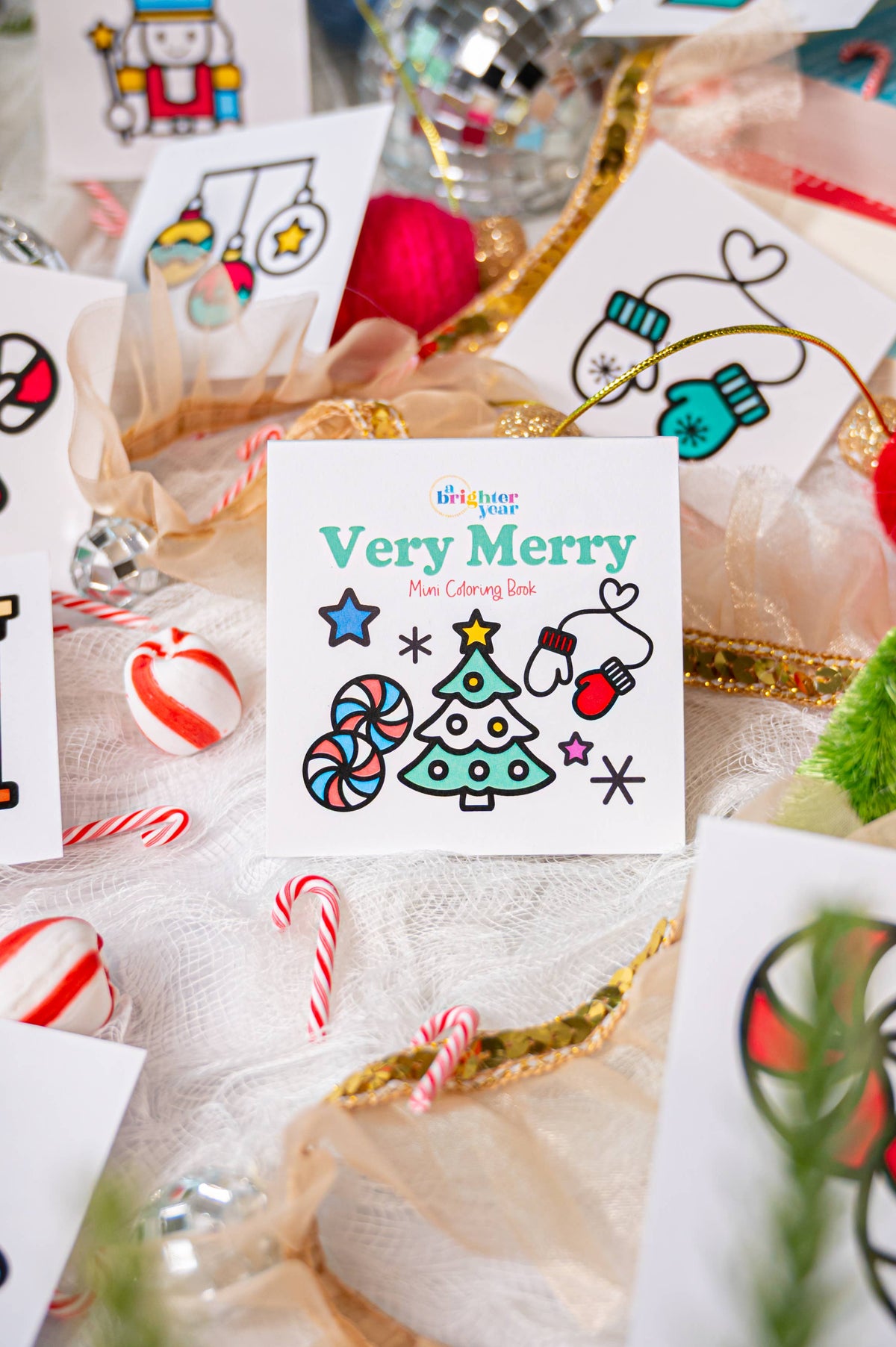 Very Merry Mini Coloring Book for Adult -Christmas 2026 Gift