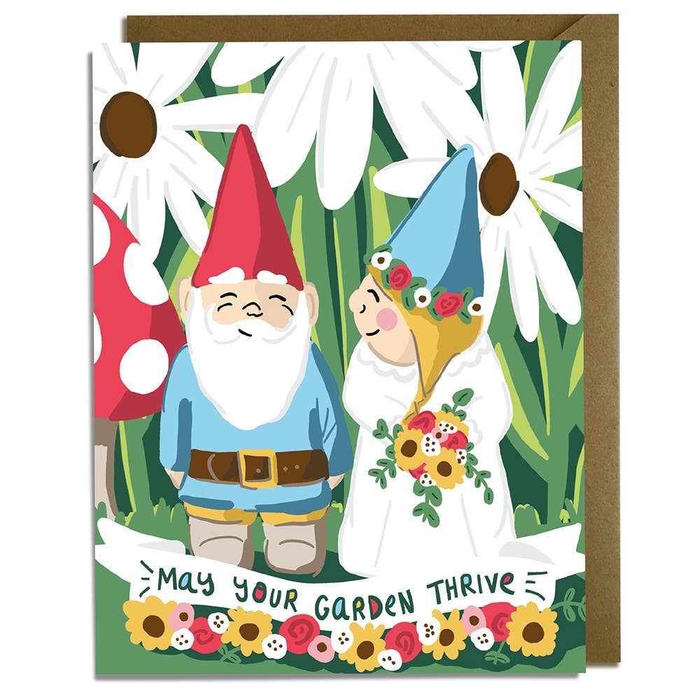 Gnome Wedding Card