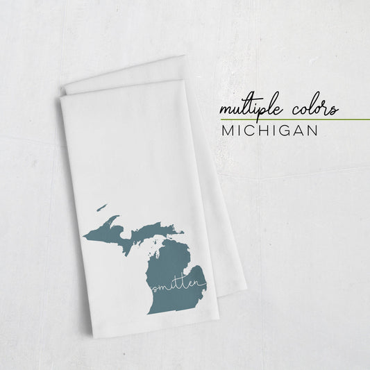 Michigan "home" tea towel