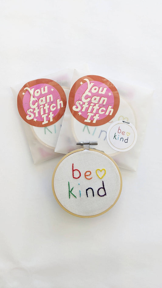 Be Kind Mini Embroidery Kit