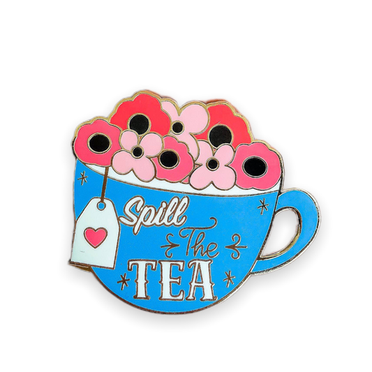 Spill the Tea Enamel Pin