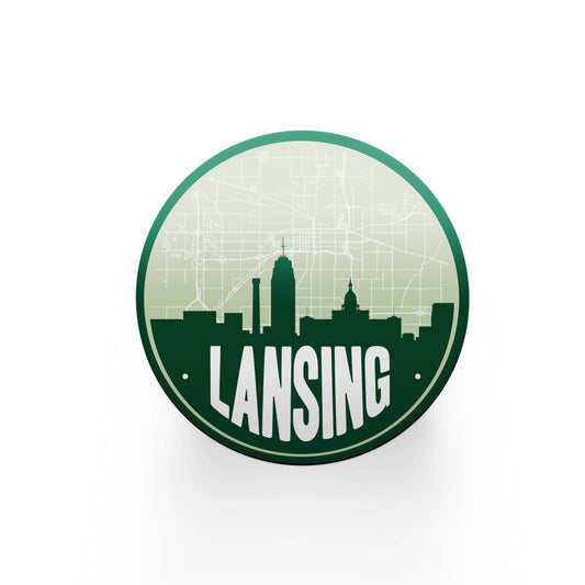 Lansing Michigan Coaster - Green
